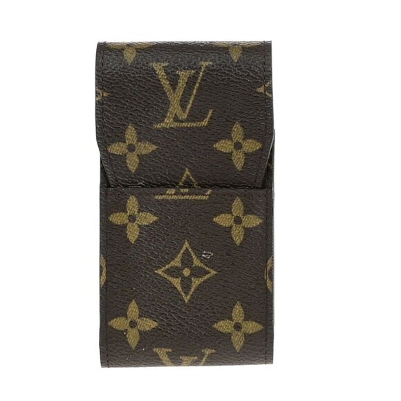 LOUIS VUITTON Etui Cigarette Case Monogram Leather Brown M63024 08ED303 - Picture 1 of 15